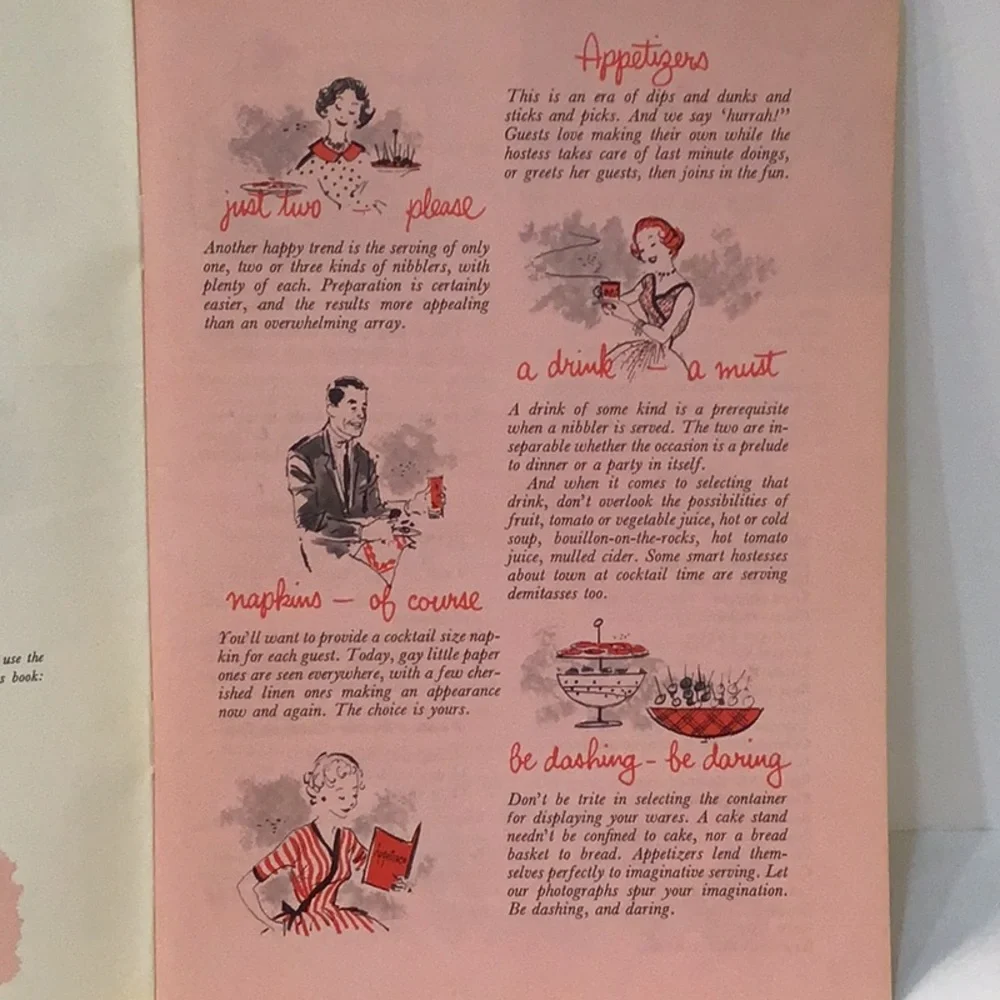 1958 Good Housekeeping appetizer recipe booklet
